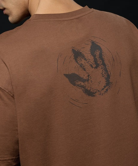Jurassic World T-Rex Footprint Oversized T-Shirts