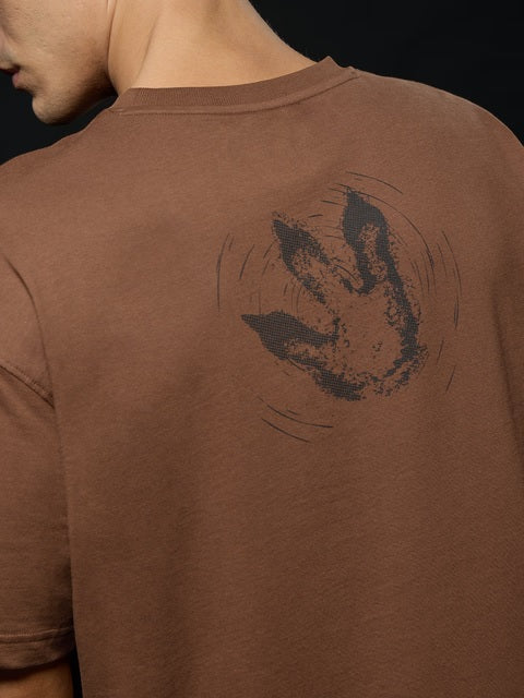 Jurassic World T-Rex Footprint Oversized T-Shirts