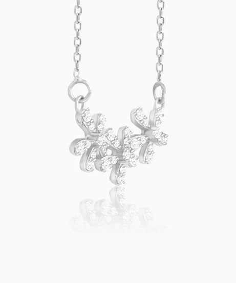 Silver Floral Enchantment Necklace