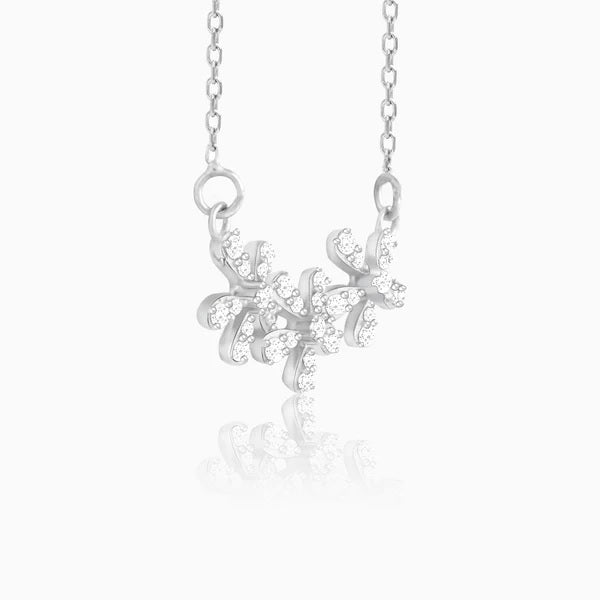 Silver Floral Enchantment Necklace