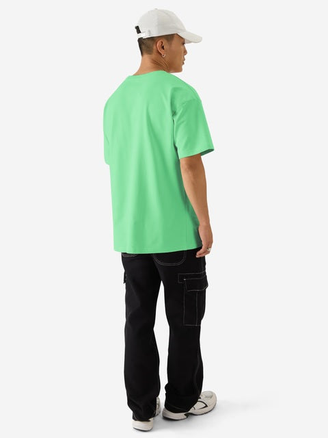 Solids Spring Bud Green Oversized T-Shirts