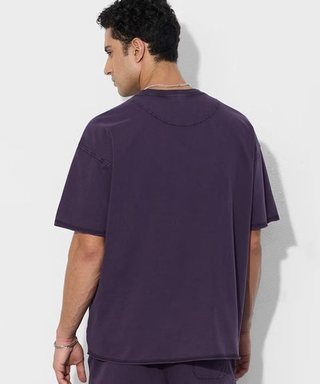 Mr. Souls Purple Oversized T-Shirts