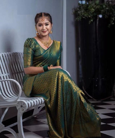 Soft Lichi Silk Rich Pallu & Jacquard Work