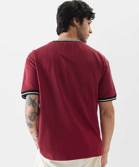 Brick Red Oversized T-Shirts