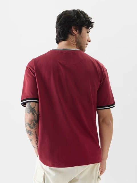 Brick Red Oversized T-Shirts