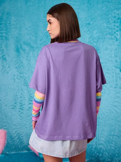 Hello Kitty Drama Queen Women Oversized T-Shirts