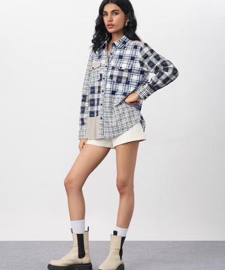 Plaid Aster Women Shirts