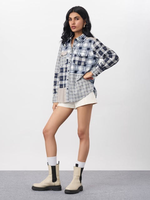 Plaid Aster Women Shirts