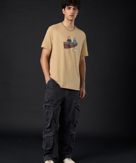 FRIENDS Chick & Duck Men Relaxed Fit T-Shirts