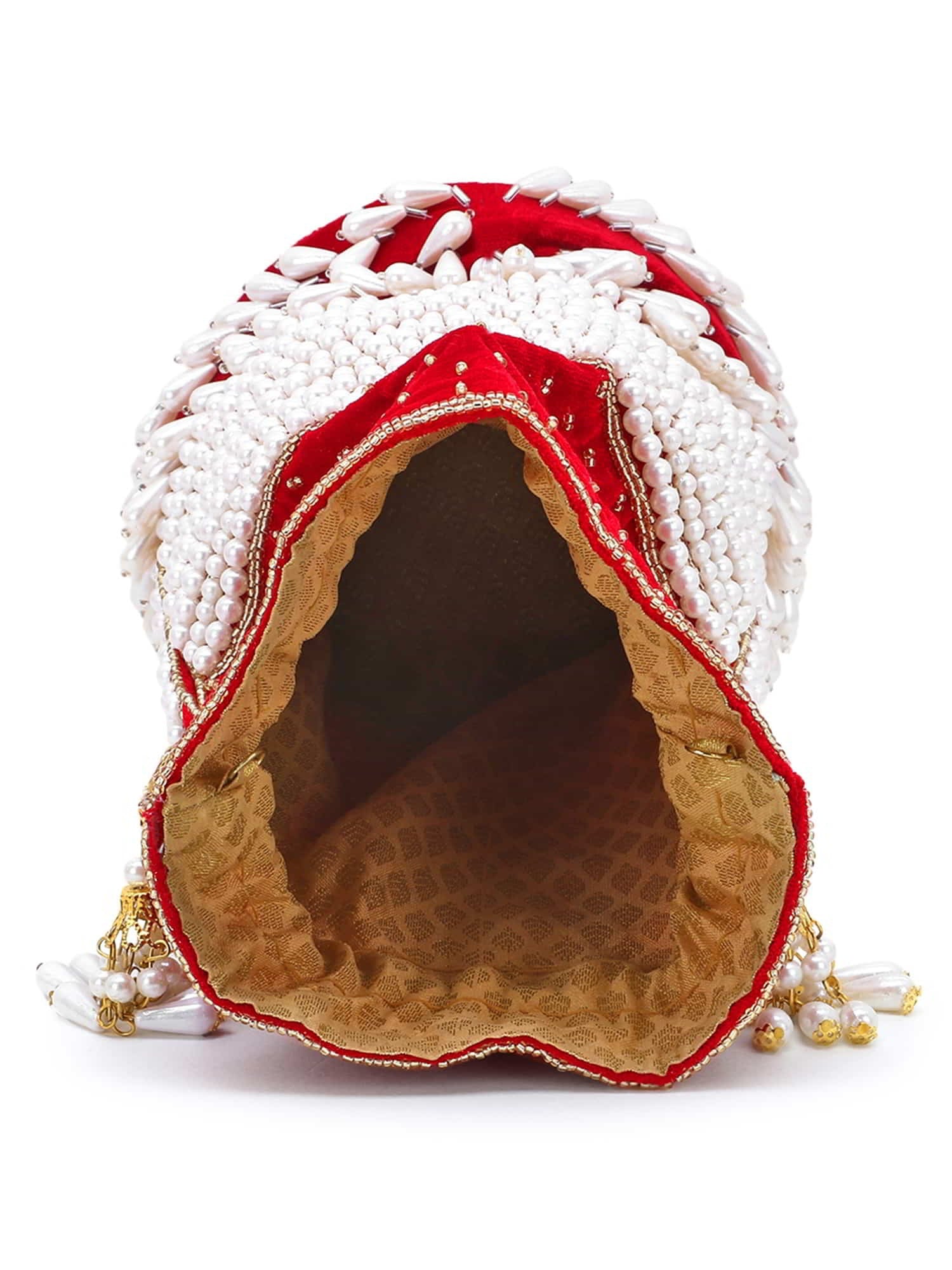 Glitz Velvet Beaded Potli Bag