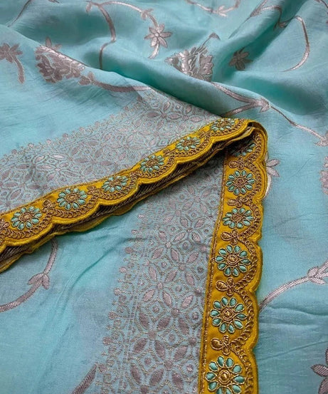 Banarasi Soft Silk Wedding Party Wear Saree, Function Sari & Blouse