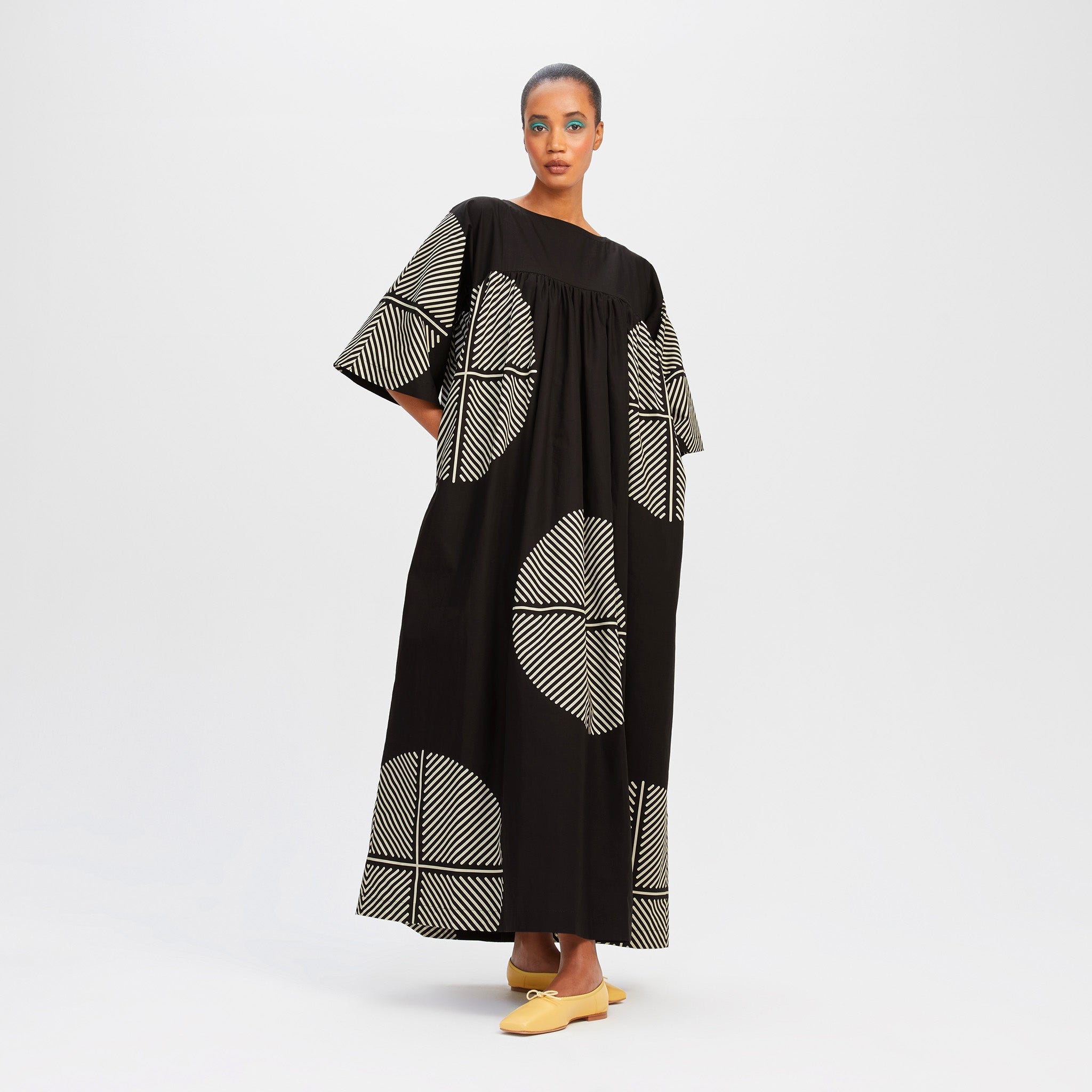 Lightweight Rayon Cotton Kaftan, Long Casual Wear Caftan For Women's
