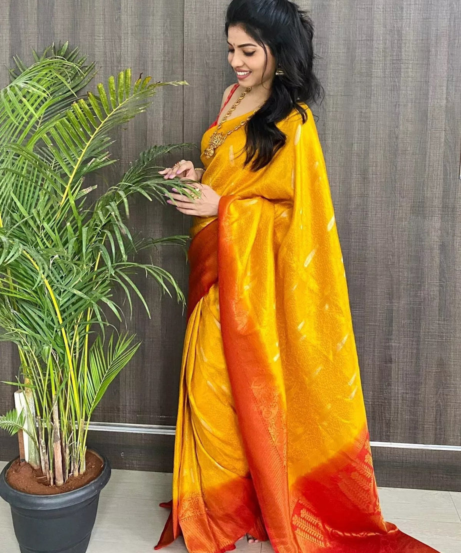 Soft Kubera Pattu Sari With Contrast Tassels,Facny Sari & Blouse