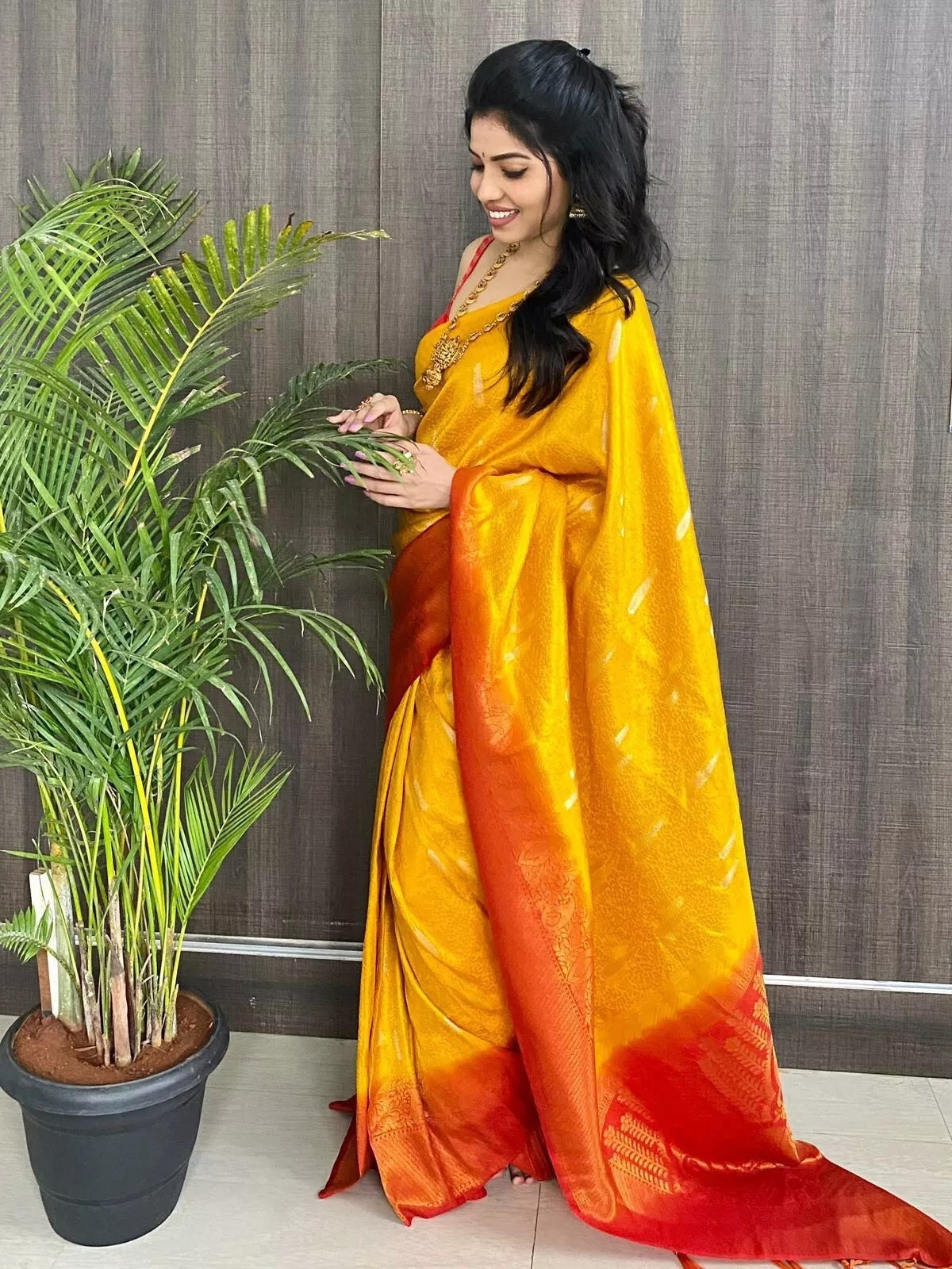 Soft Kubera Pattu Sari With Contrast Tassels,Facny Sari & Blouse