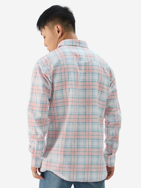 Plaid Single Patch Shirts