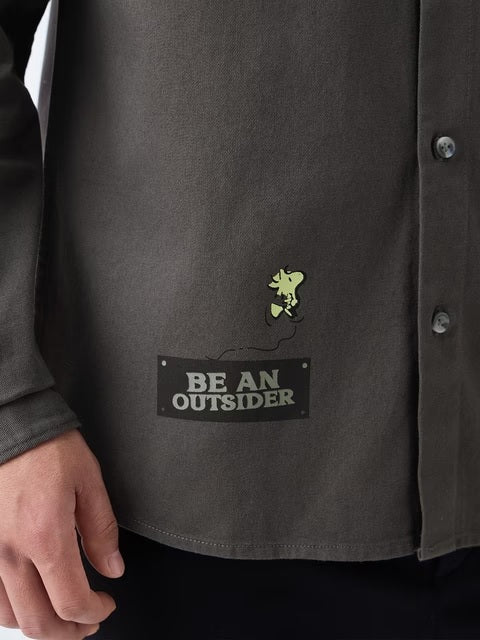 Peanuts Be An Outsider Men Relaxed Shirts