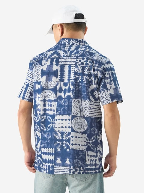 Indigo Block Holiday Shirts