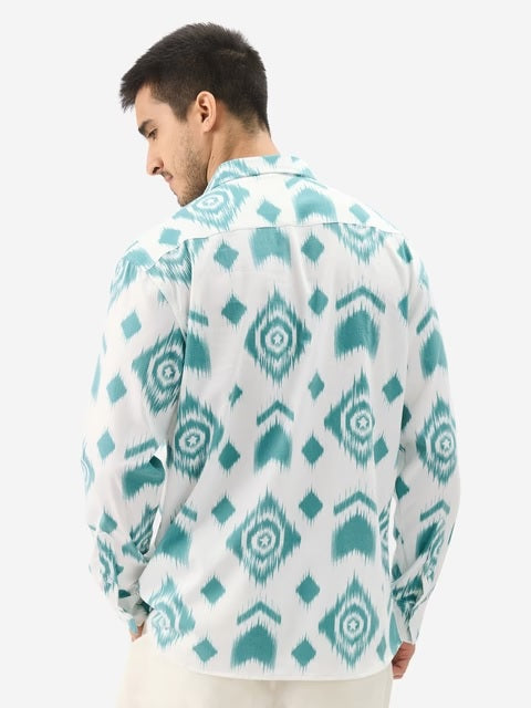 Indie Pattern Men Textured Shirts