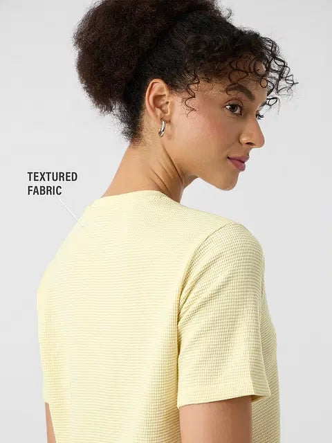 Textured T-Shirt On My Way To Overthink Women Relaxed Fit T-Shirt