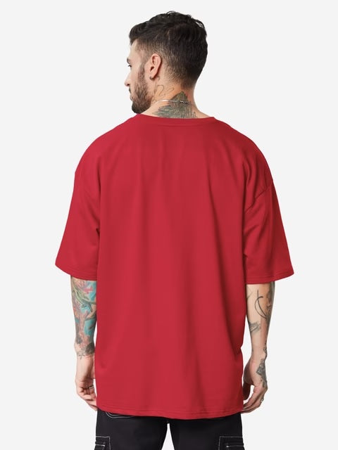 Classic Red Oversized T-Shirts