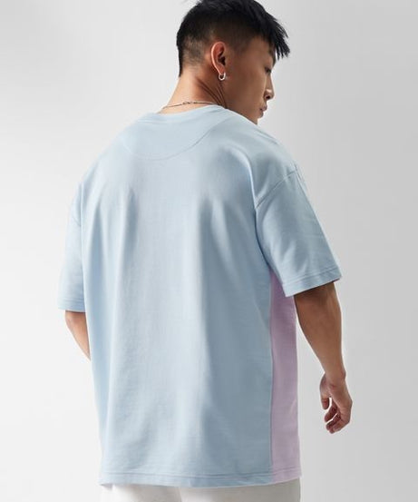 Blue & Lavender (Utility) Oversized T-Shirts