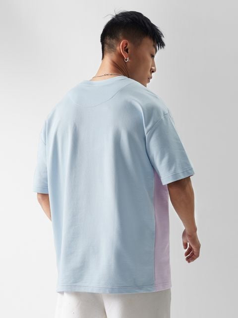 Blue & Lavender (Utility) Oversized T-Shirts