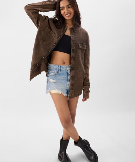 Classic Denim Light Cocoa Brown Shirts