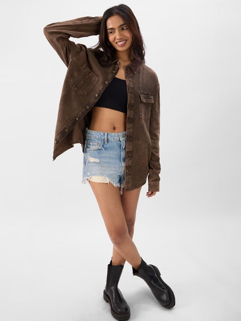 Classic Denim Light Cocoa Brown Shirts