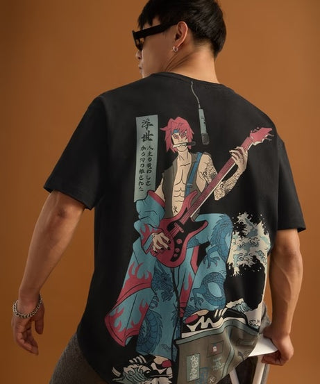 Ukiyo Kabuki Rock Oversized T-Shirts