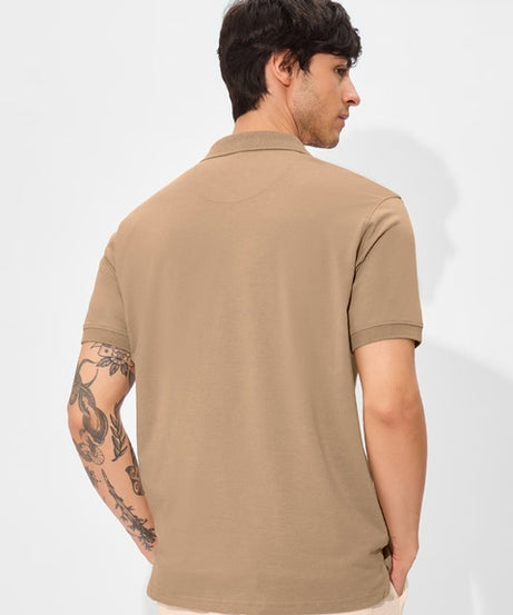 Solids  Camel Brown Polos