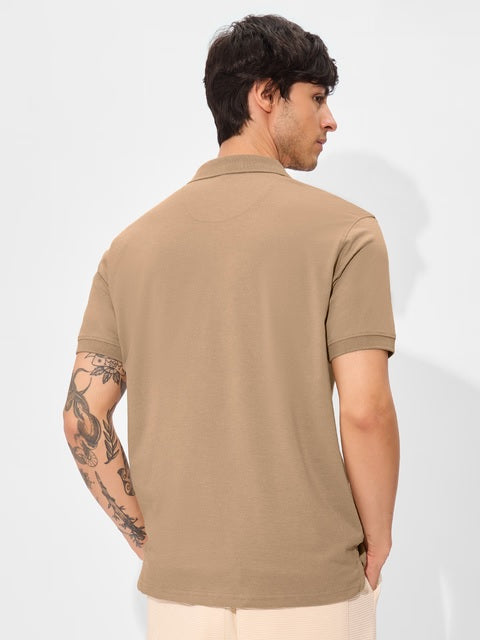 Solids  Camel Brown Polos