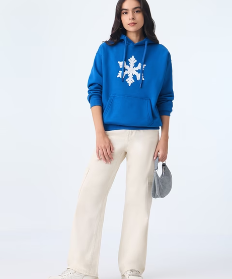 Snowflake Women Oversized Hoodies