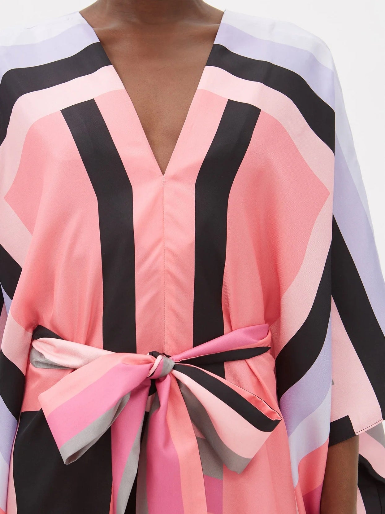 Luxury Silk Crepe Kaftan – Lightweight and Elegant Caftan For Women's