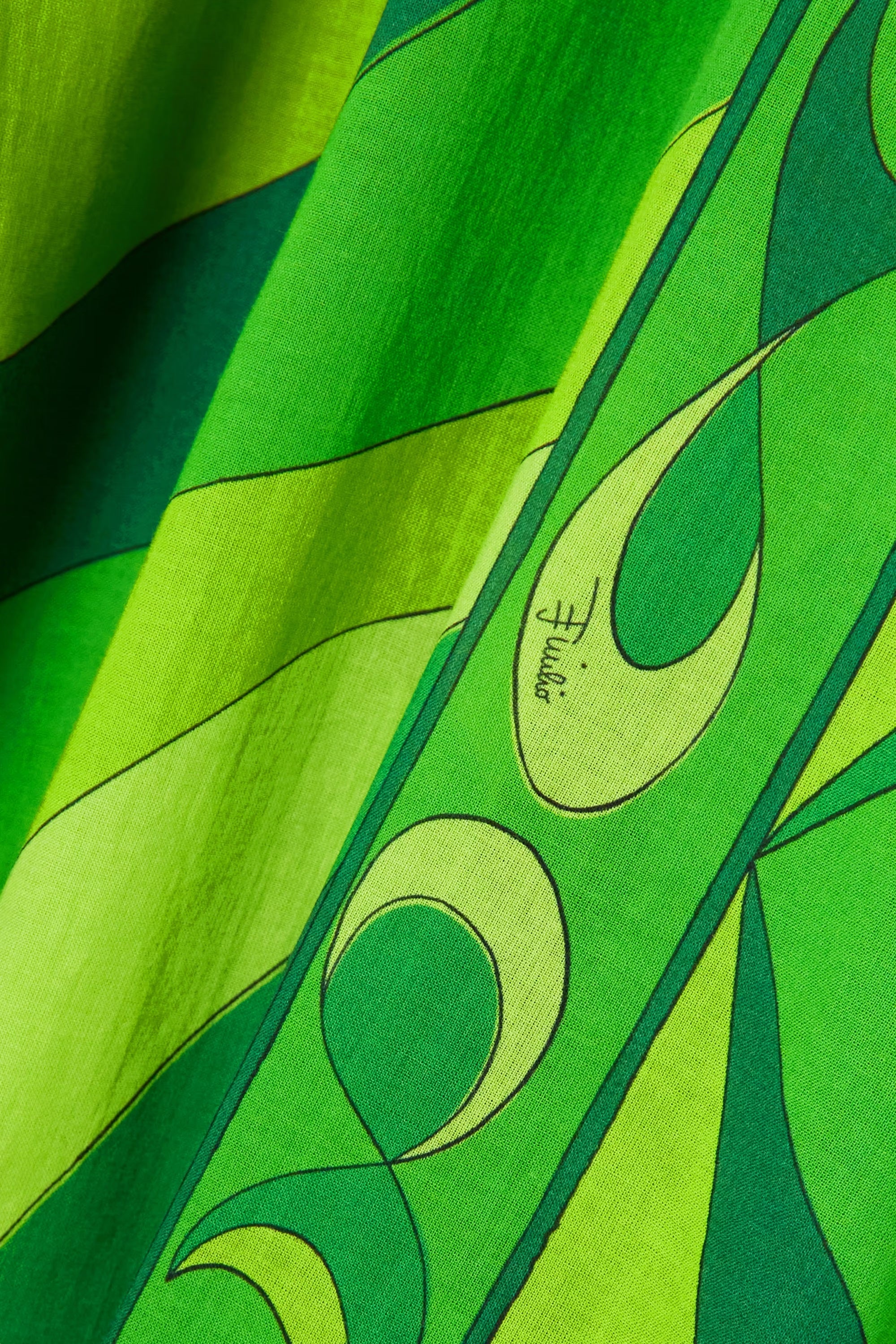 Green Soft Cotton Blend Digital Printed Long Kaftan For Women's