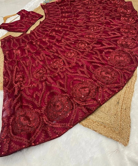 Stylish Wedding Lehenga Choli Bridesmaids With Glitter Dori Work , Ethnic Lehenga Choli 12-BS