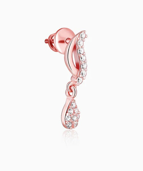 Rose Gold Wavecrest Earrings