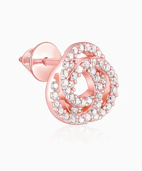 Rose Gold Embrace Stud Earrings