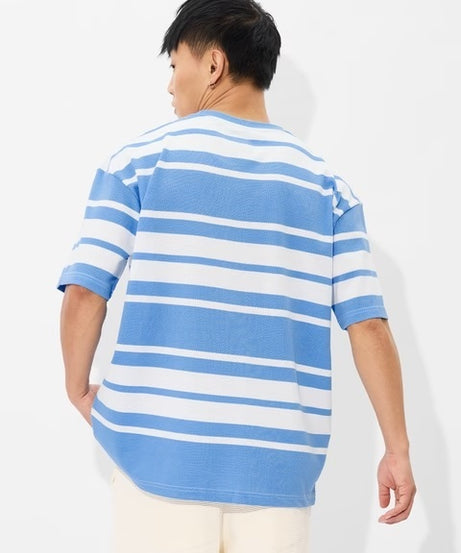 Popcorn Stripes Atlantic Oversized T-Shirts