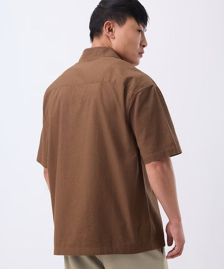 Zipper Shirt  Fawn Oversized Shirts