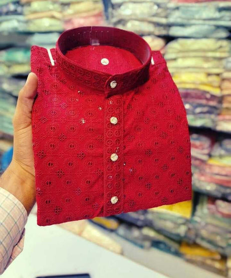 Rayon Kurta With Cotton Pajama For Men's