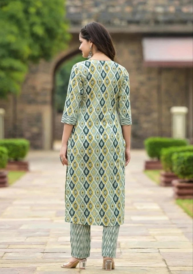 Women's Cotton Full Stitched Function Wear Top Bottom & Dupatta Set