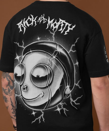 Rick & Morty Sparky Oversized T-Shirts