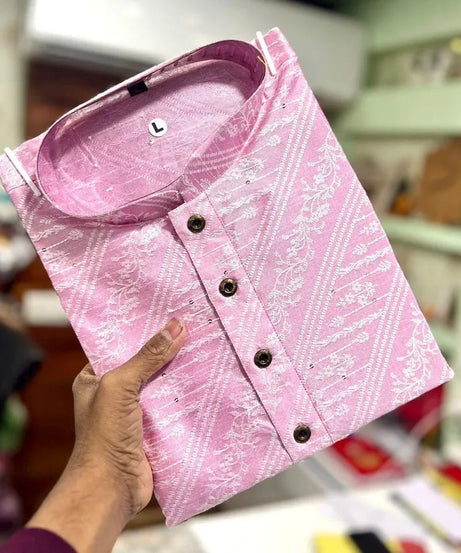 Men's Ethnic Wear Jacquard Kurta Pajama