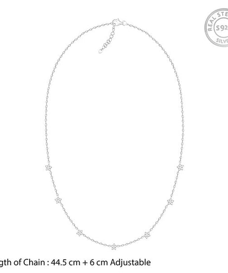 Silver Star Constellation Necklace