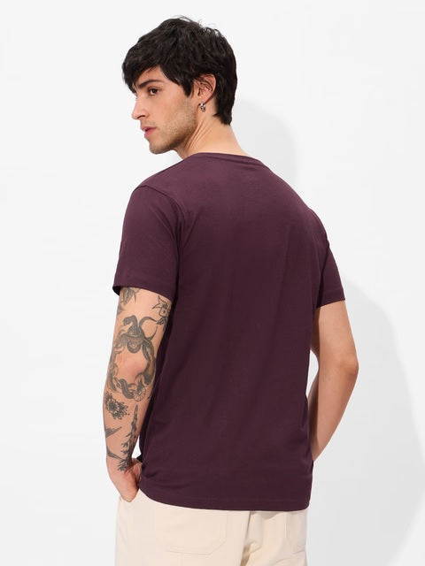 Solids  Plum T-Shirts
