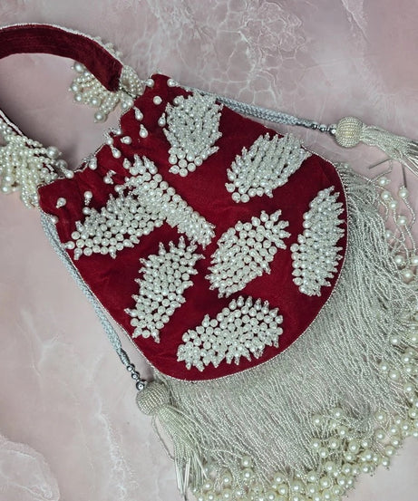 Beads Embellished Bridal Potli Bag