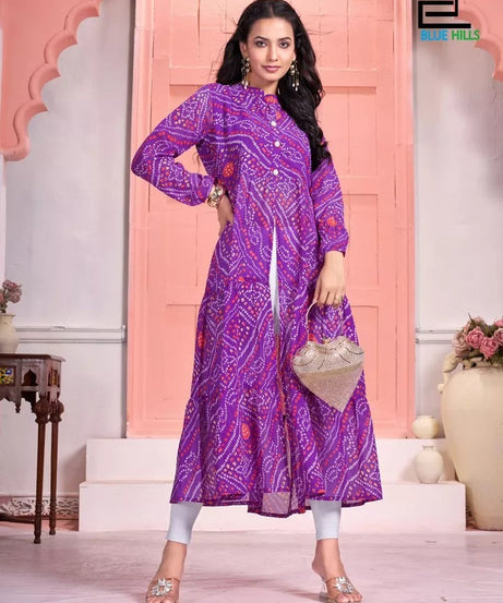 Pure Georgette With Half Inner Crepe Long Anarkali Gown & Dress