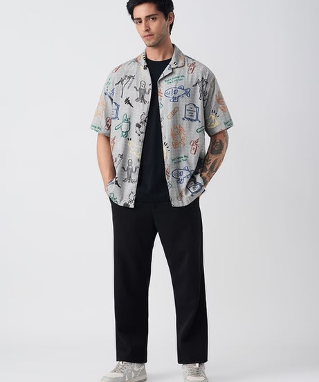 Doodle Mayhem Oversized Shirts