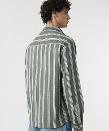 Grey Men Relaxed Shirts