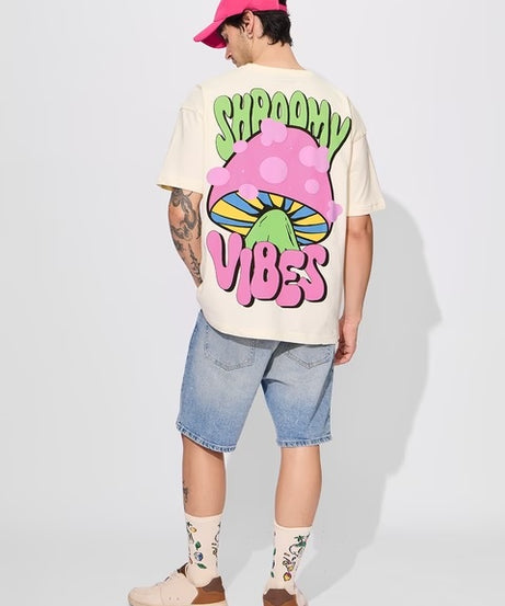 Shroomy Vibes Men Oversized T-Shirts